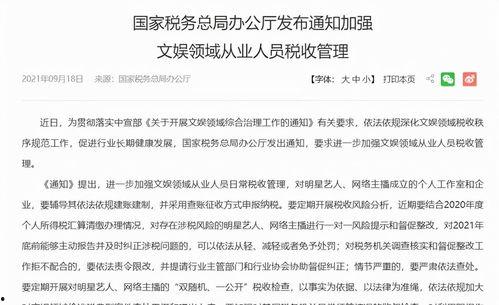 明星网红偷逃税款,税务监管与公众舆论的双重压力