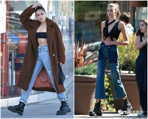 明星网红马丁靴图片女生,马丁靴女生风采展示