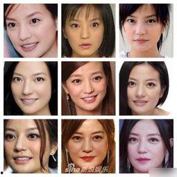 明星网红照片对比图片女,揭秘真实颜值差距